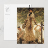 Eine Frau an der Themse Postkarte (Vorne/Hinten)