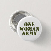 EINE FRAU ARMY BUTTON (Vorne & Hinten)