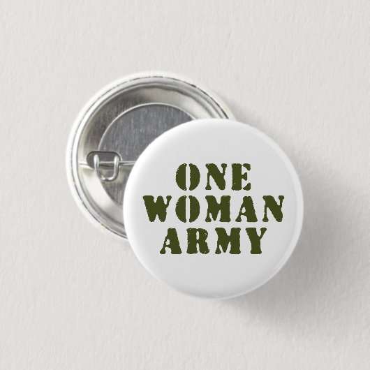 EINE FRAU ARMY BUTTON (Vorne & Hinten)