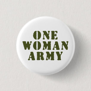 EINE FRAU ARMY BUTTON