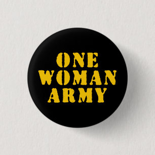 EINE FRAU ARMY BUTTON
