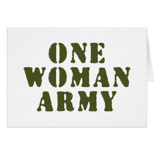 EINE FRAU ARMY CARD (Vorderseite (Horizontal))