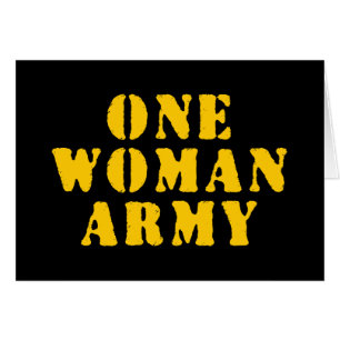 EINE FRAU ARMY CARD