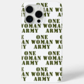 EINE FRAU ARMY Case-Mate iPhone HÜLLE (Rückseite)