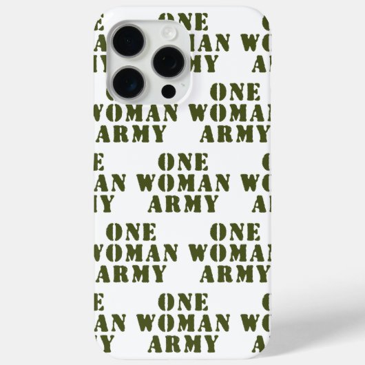 EINE FRAU ARMY Case-Mate iPhone HÜLLE (Rückseite)