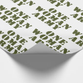 EINE FRAU ARMY GESCHENKPAPIER (Ecke)
