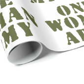 EINE FRAU ARMY GESCHENKPAPIER (Rolleneckpunkt)