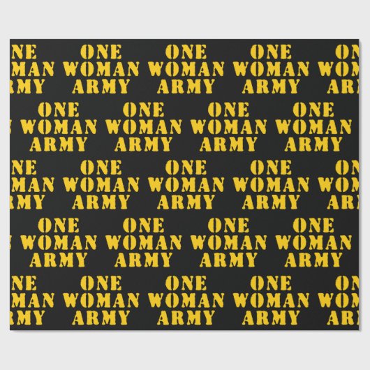 EINE FRAU ARMY GESCHENKPAPIER (Flach)