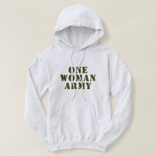 EINE FRAU ARMY HOODIE (Design vorne)