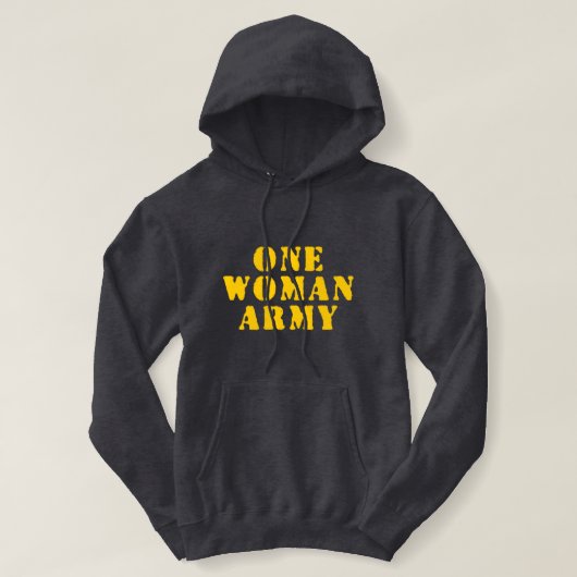 EINE FRAU ARMY HOODIE (Design vorne)