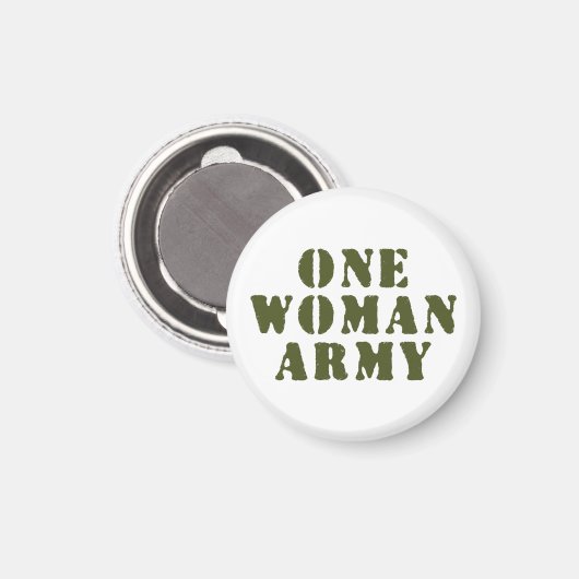 EINE FRAU ARMY MAGNET (Vorderseite/Rückseite)
