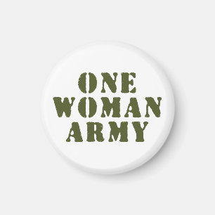 EINE FRAU ARMY MAGNET