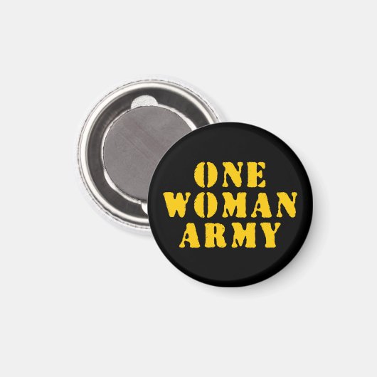 EINE FRAU ARMY MAGNET (Vorderseite/Rückseite)