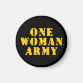EINE FRAU ARMY MAGNET (Vorne)