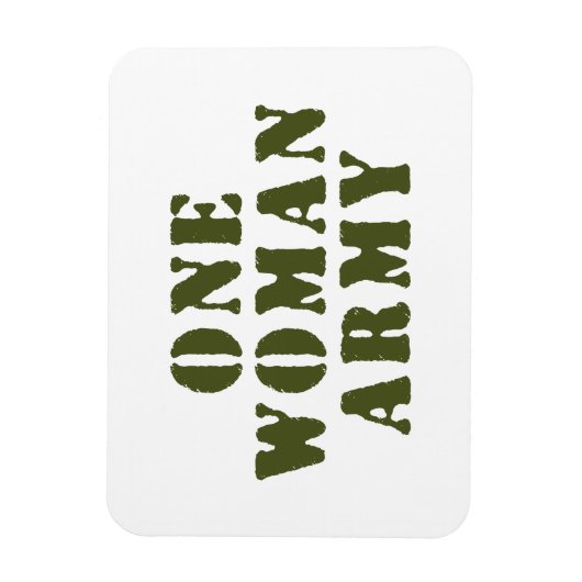 EINE FRAU ARMY MAGNET (Vertikal)