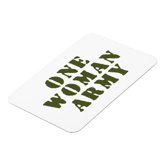 EINE FRAU ARMY MAGNET (Linke Seite)