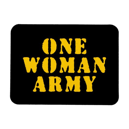 EINE FRAU ARMY MAGNET (Horizontal)