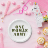 EINE FRAU ARMY PAPPTELLER (Party)