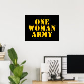 EINE FRAU ARMY POSTER (Heimbüro)