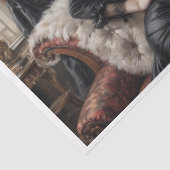 Eine Frau auf einem Sofa im 19. Jahrhundert Seidenpapier (Detail)