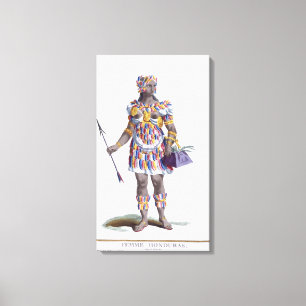 Eine Frau aus Honduras, 1780 (farbige Gravur) Leinwanddruck