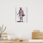 Eine Frau aus Honduras, 1780 (farbige Gravur) Poster (Küche)