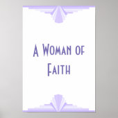 Eine Frau des Glaubenplakats Poster (Vorne)