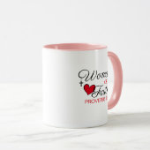 Eine Frau des Glaubens Tasse (VorderseiteRechts)