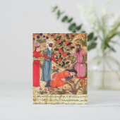 Eine Frau, die den Sultan beseelt Postkarte (Stehend Vorderseite)