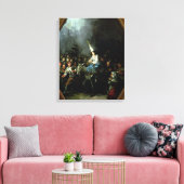 Eine Frau, die durch die Inquisition verdammt ist Leinwanddruck (Insitu (Wohnzimmer))