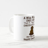 Eine Frau, die einmal Tasse für Schokolade-Labrado (Vorderseite Links)