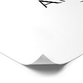 Eine Frau, die im Februar Geboren Wein Liebe Poster (Ecke)