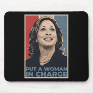 Eine Frau, die Kamala Harris für den Präsidenten l Mousepad