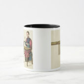 Eine Frau, die Tee zubereitet, überziehen 21 'vom Tasse (Zentrum)