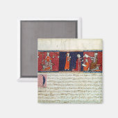 Eine Frau, die vorher einen Eid leistet Magnet (Vorderseite/Rückseite)