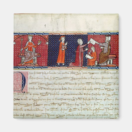 Eine Frau, die vorher einen Eid leistet Magnet (Vorne)