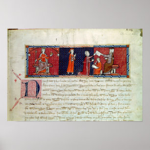 Eine Frau, die vorher einen Eid leistet Poster