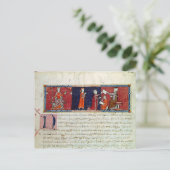 Eine Frau, die vorher einen Eid leistet Postkarte (Stehend Vorderseite)