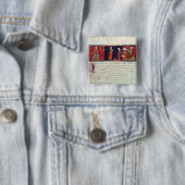 Eine Frau, die vorher einen Eid schwört Button (Beispiel)