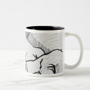 Eine Frau für Asselineau Zweifarbige Tasse