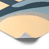 Eine Frau im Retro-Stil Poster (Ecke)