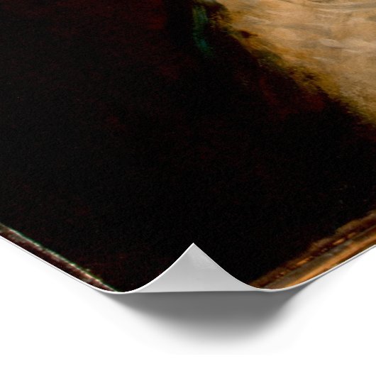 Eine Frau in Blau Poster (Ecke)