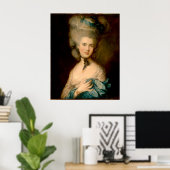 Eine Frau in Blau Poster (Heimbüro)