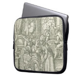 Eine Frau in der Arbeit, Illustration von Kapitel Laptopschutzhülle (Vorderseite Links)