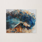 Eine Frau in der Stadt Puzzle (Horizontal)