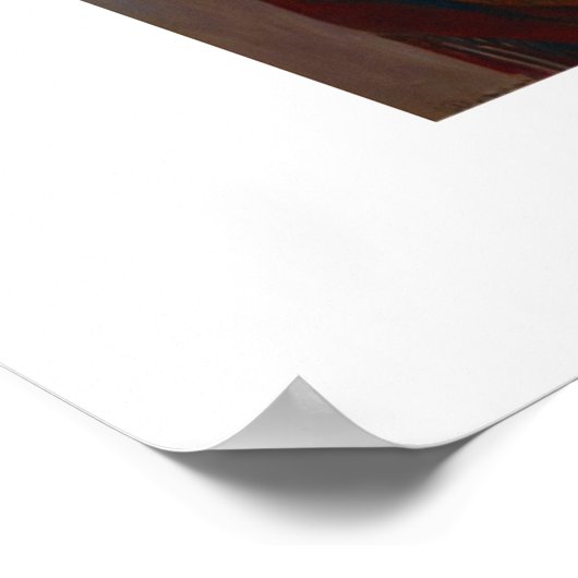 eine Frau in einem mehrfarbigen Schaal Poster (Ecke)