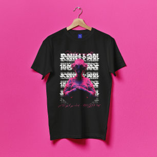 Eine Frau in einer Kleiderstatue brutalistischer S T-Shirt