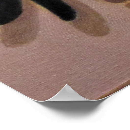 Eine Frau in Perlen verziert Poster (Ecke)