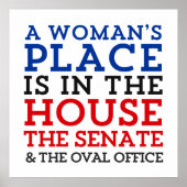 Eine Frau ist im Haus. Poster (Vorne)