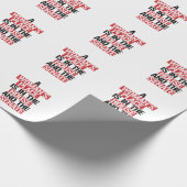 Eine Frau ist im Haus und im Senat. Geschenkpapier (Ecke)